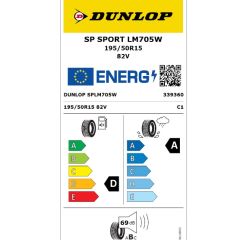 Dunlop 195/50 R15 82V SP Sport LM705 Yaz