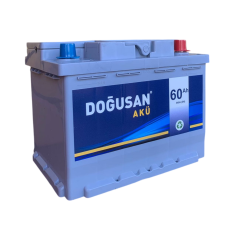 Doğusan Akü 12V 60 Amper 2025 Üretim ( Bursa )